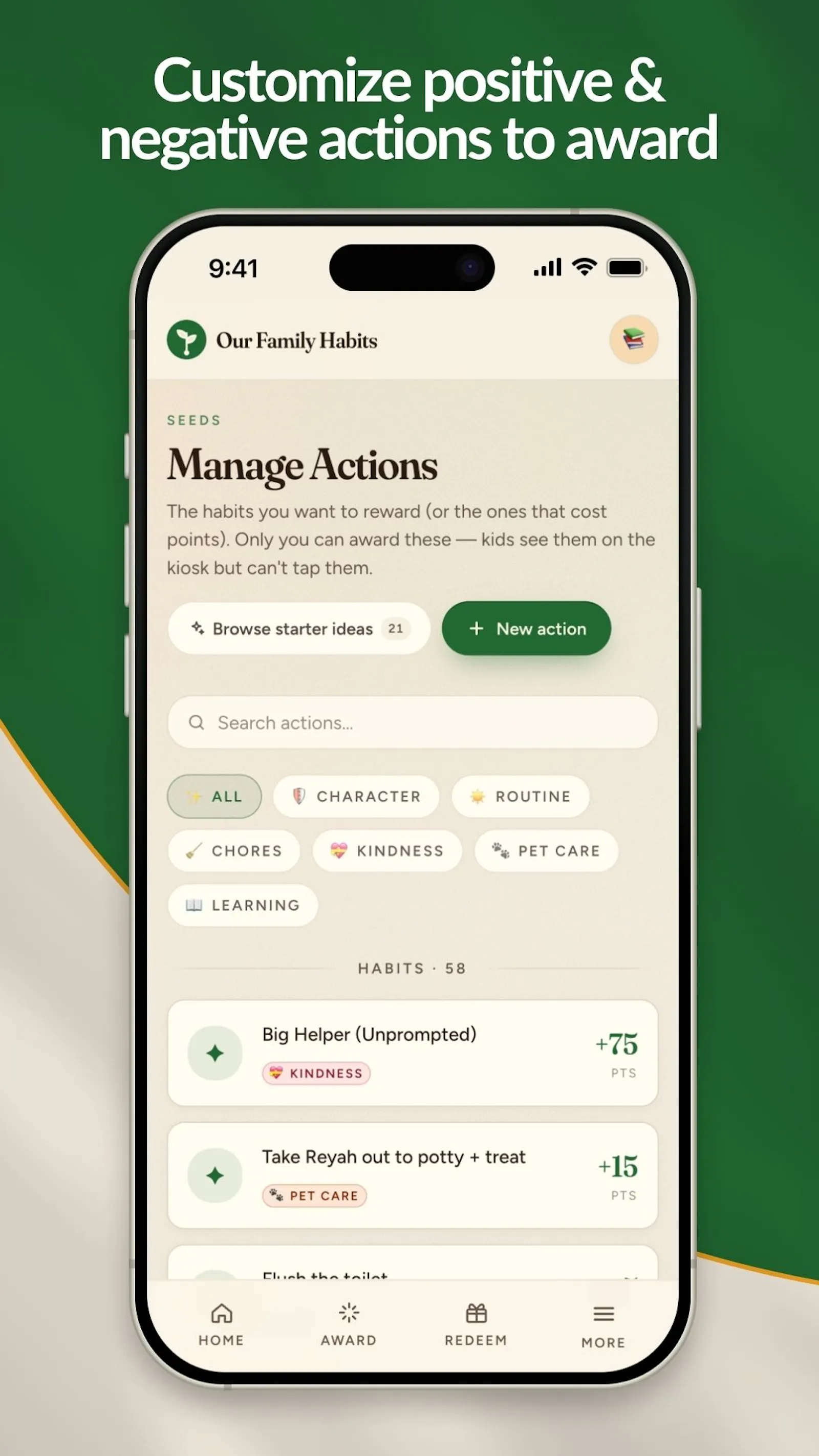 Our Family Habits App screenshot 4