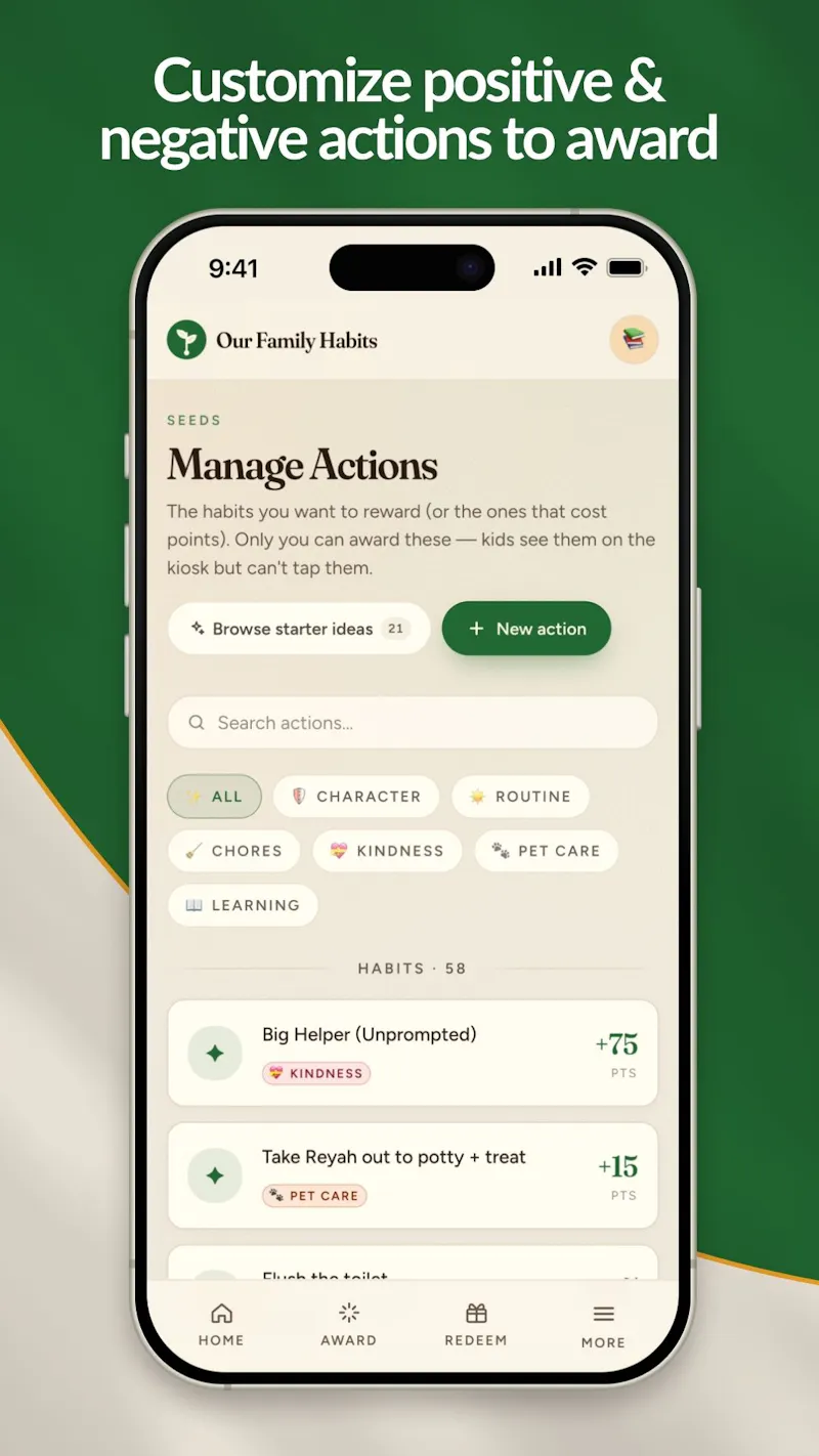 Our Family Habits App screenshot 4