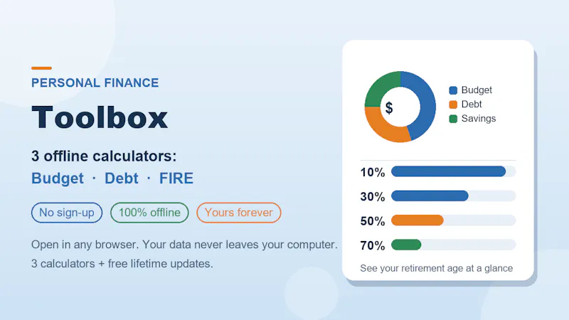 Personal Finance Toolbox screenshot 1