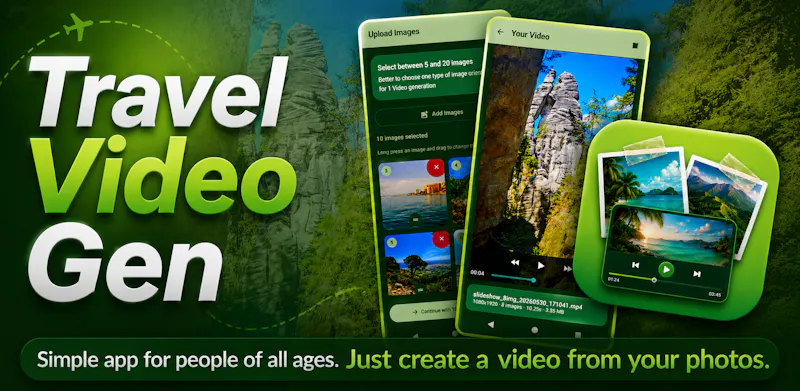 Travel Video Gen (Mobile app) screenshot 1