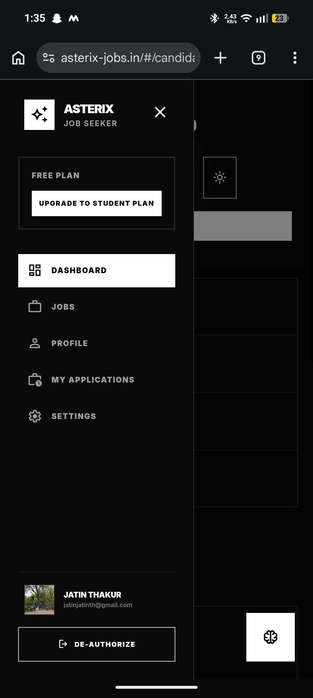 Asterix - Screenshot 3 showing product features and functionality