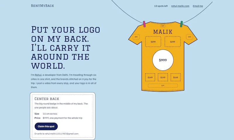 RentMyBack screenshot 3