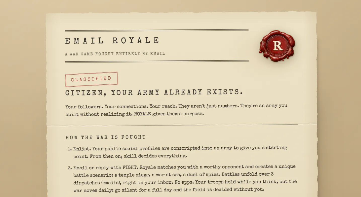 EMAIL ROYALE gallery image