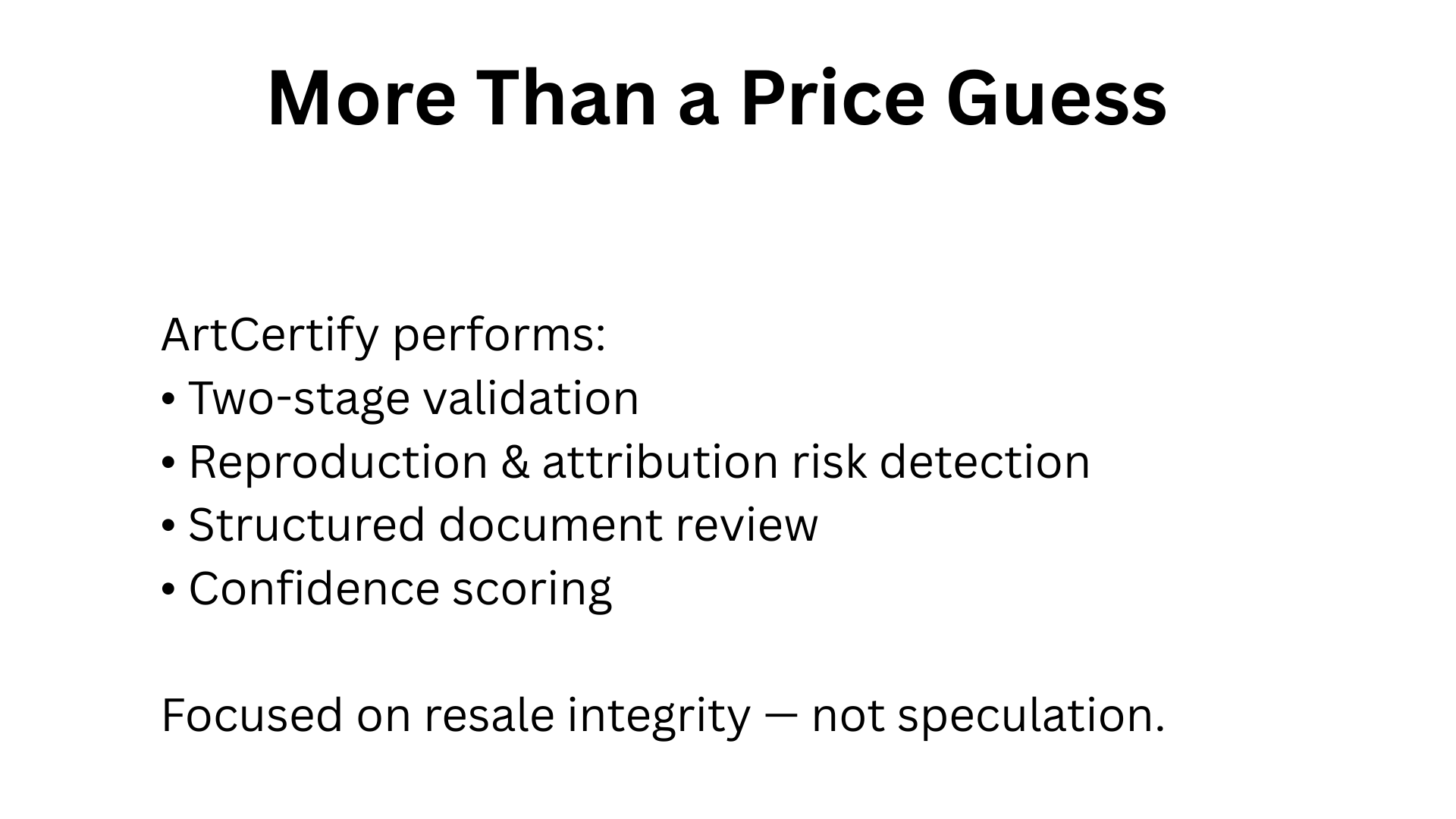 ArtCertify - Screenshot 4 showing product features and functionality