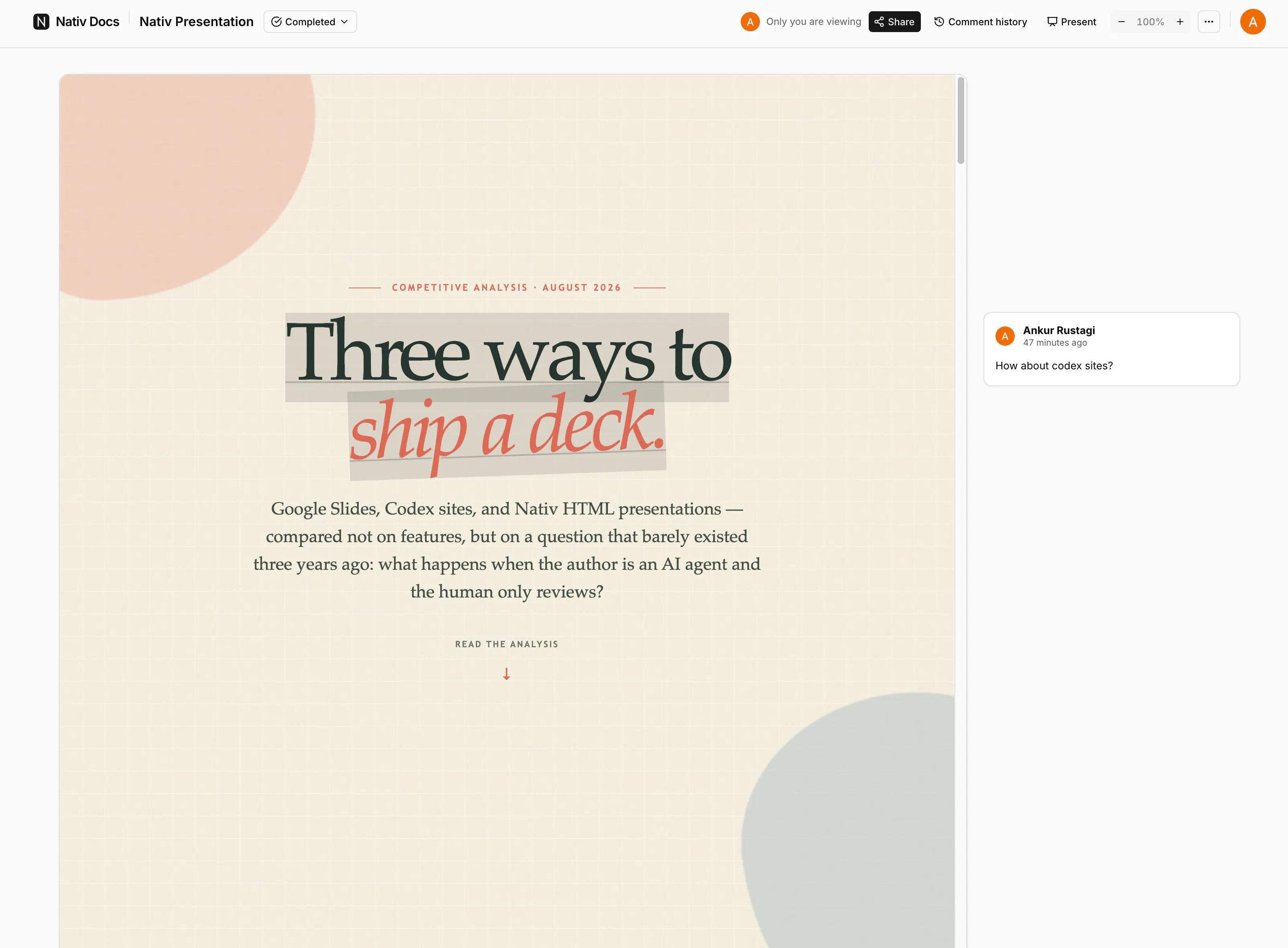 Nativ Docs gallery image