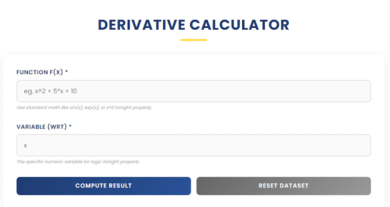Derivative Calculator screenshot 1