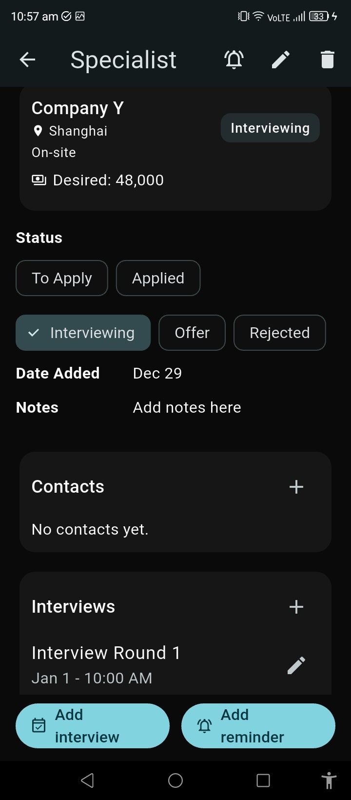 Job Hunt Tracker gallery image