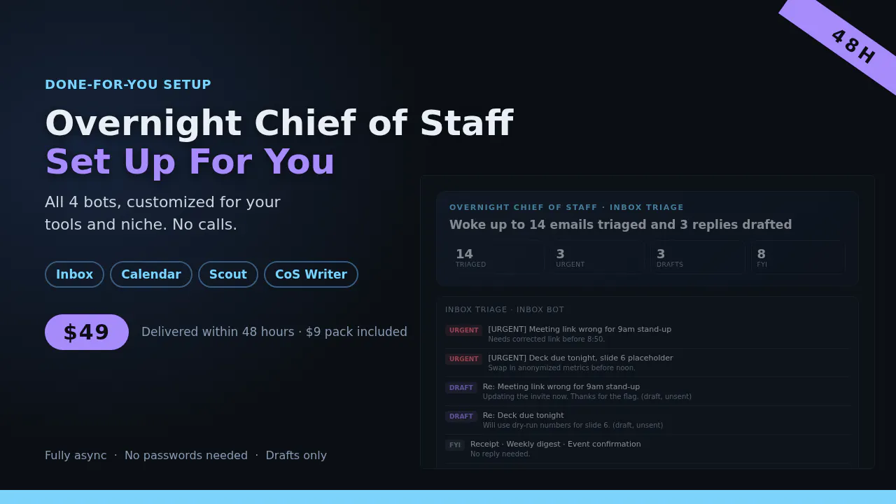 Overnight Chief of Staff gallery image