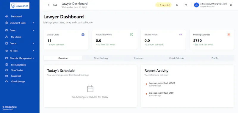 Lawlanes screenshot 2