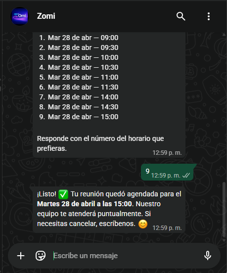 ARIA — AI WhatsApp Chatbot gallery image