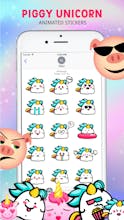 Piggy & Unicorn Animated Emojis gallery image