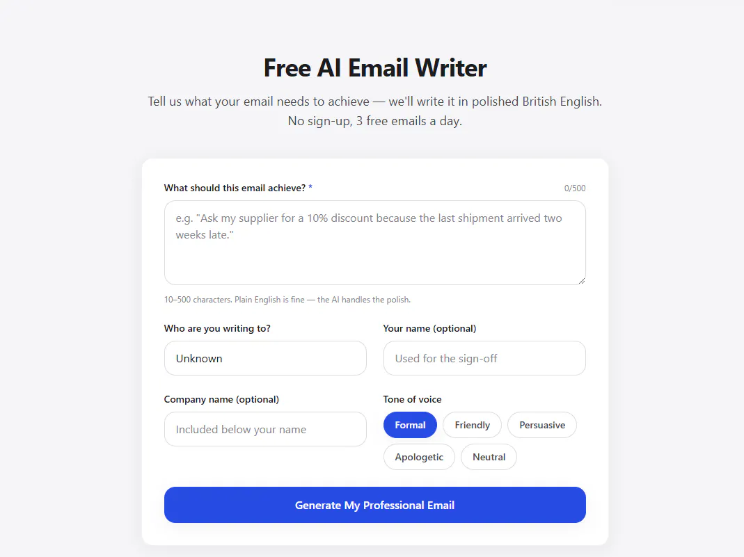 EmailWriter AI gallery image