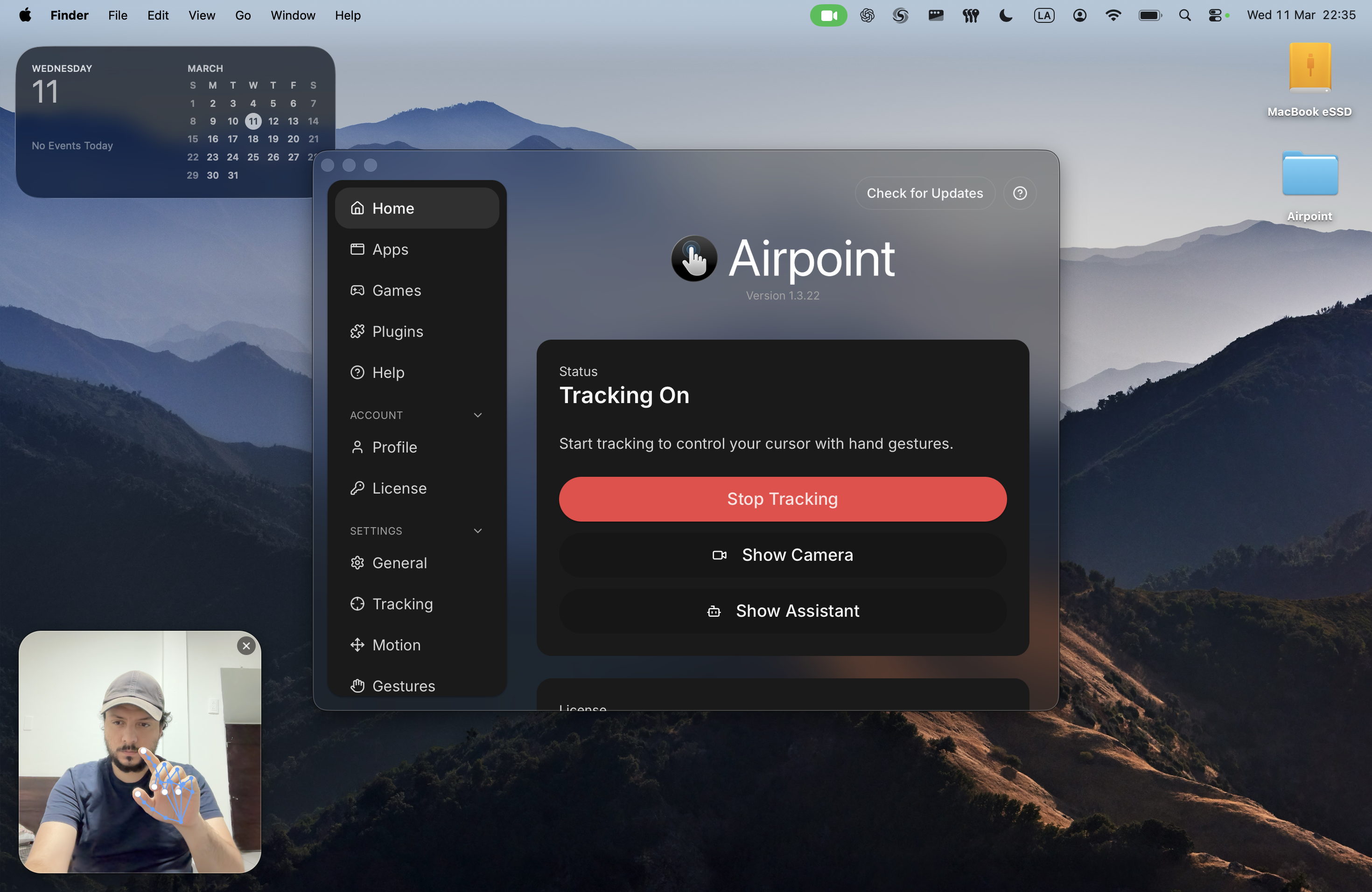 Airpoint - Main product screenshot demonstrating key features and user interface