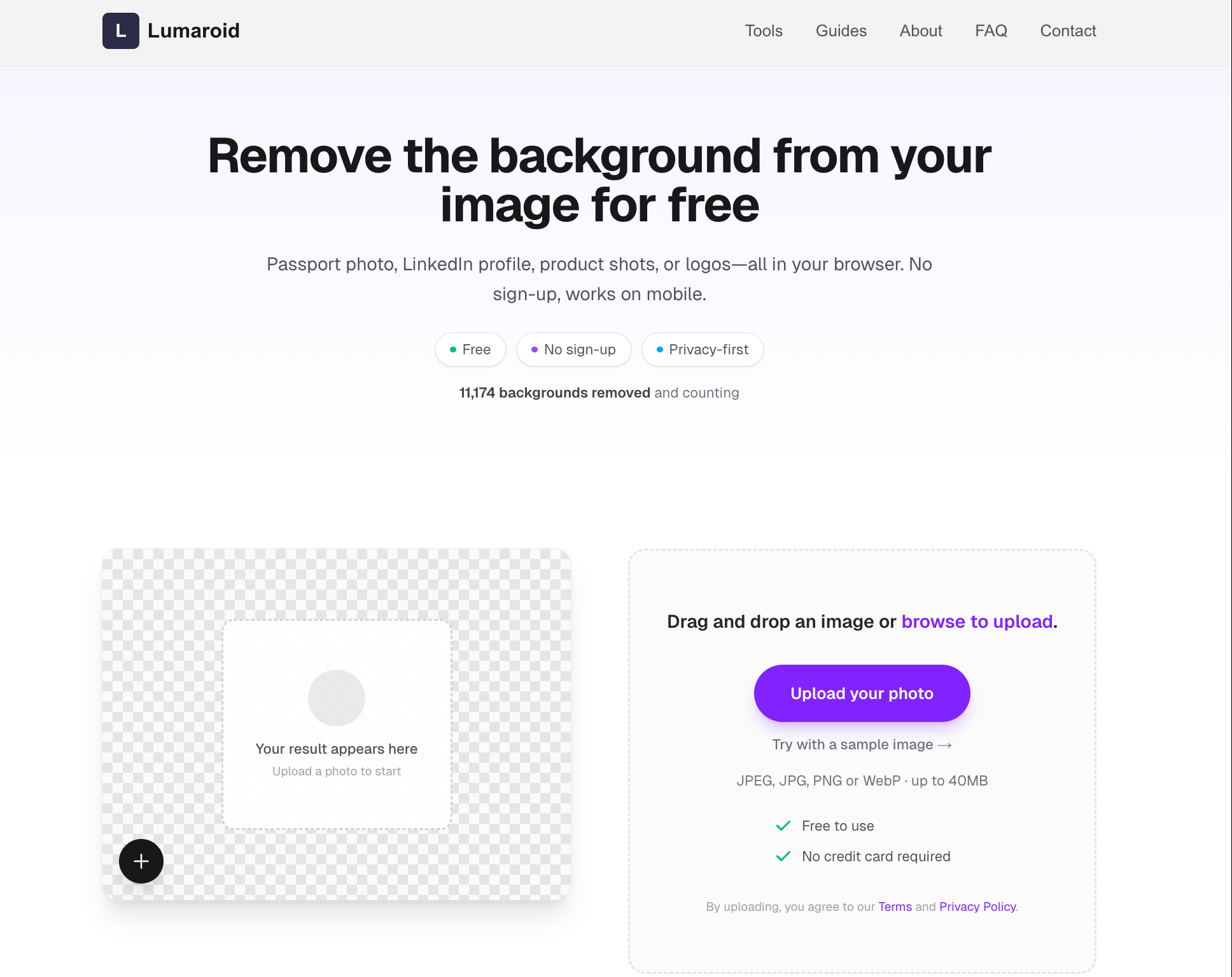 Lumaroid - Free Online Tools gallery image