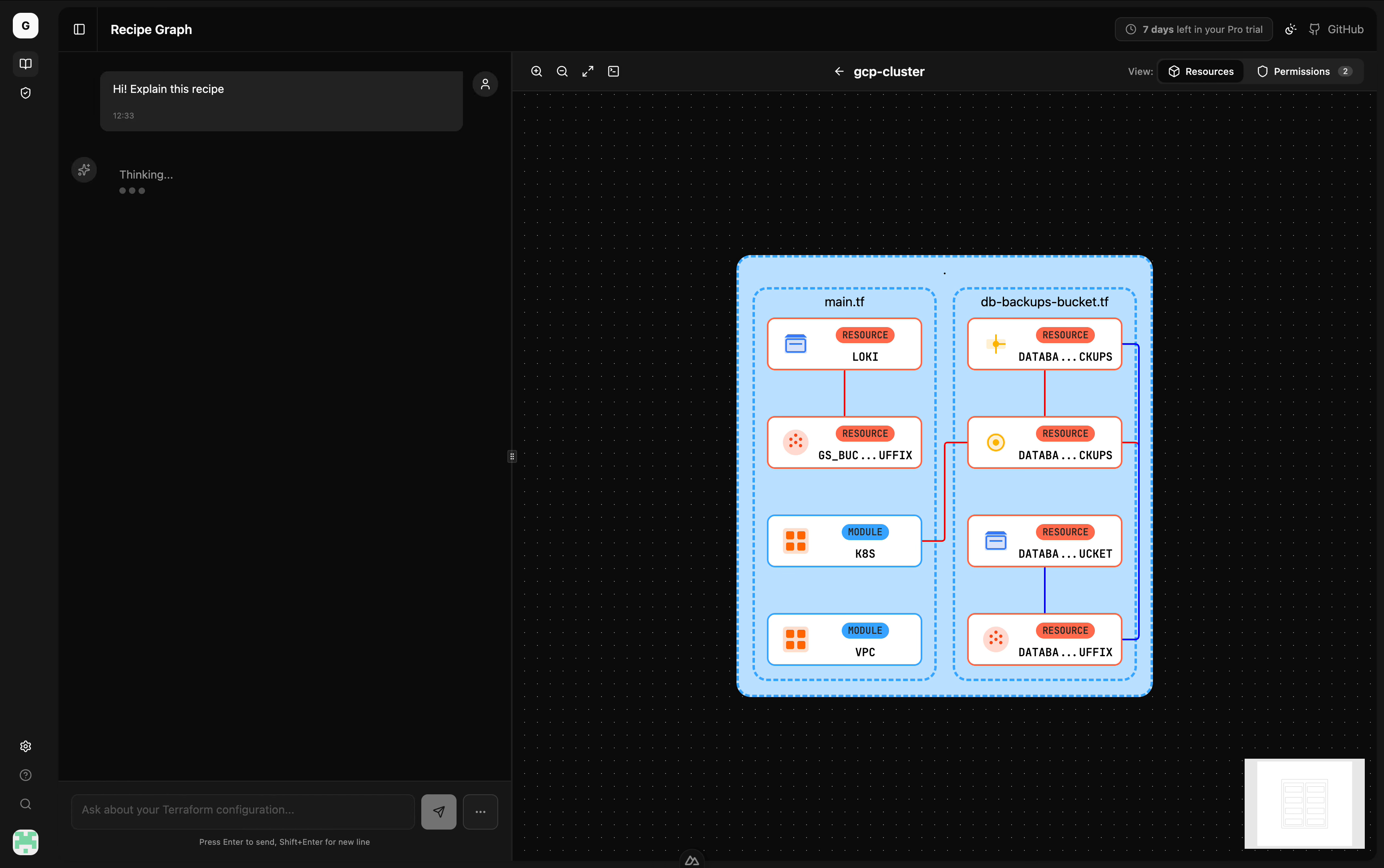 Grafos · AI - Main product screenshot demonstrating key features and user interface