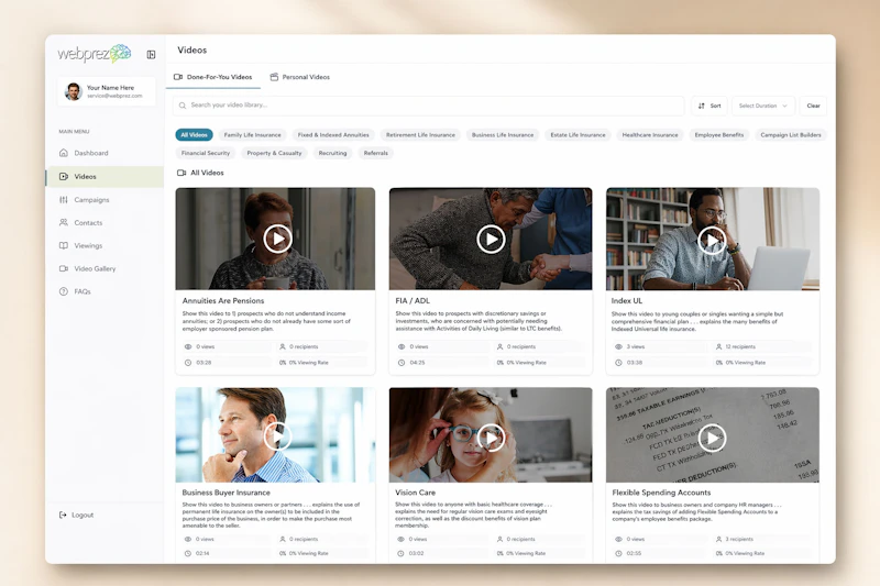 Video Marketing for Financial Advisors screenshot 3