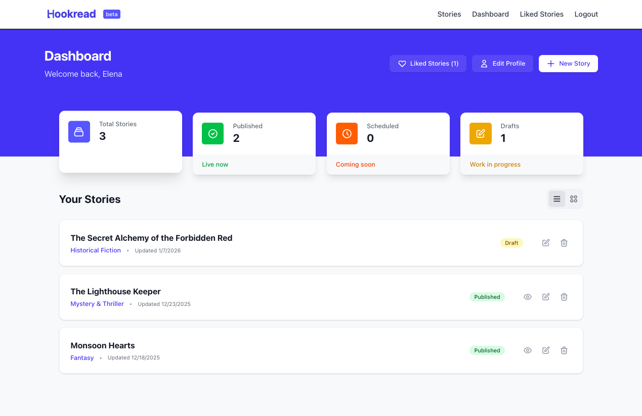 Hookread - Screenshot 3 showing product features and functionality