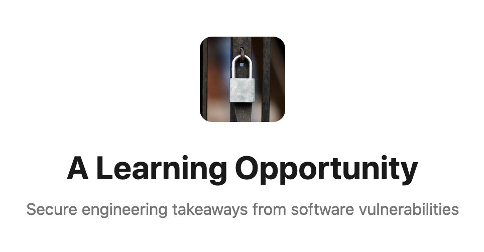 A Learning Opportunity gallery image