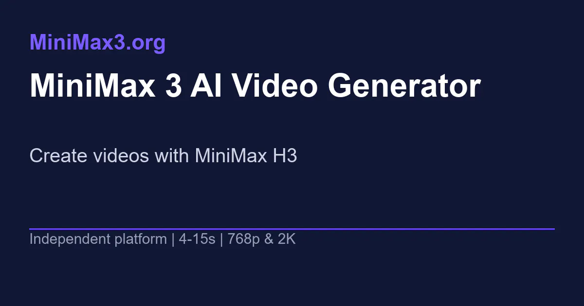 MiniMax3 gallery image