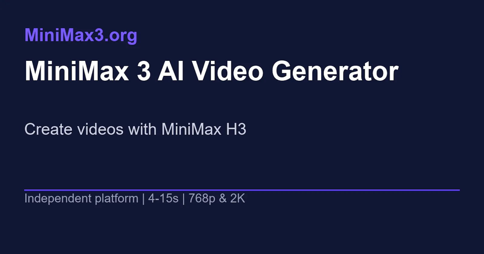 MiniMax3 screenshot 2