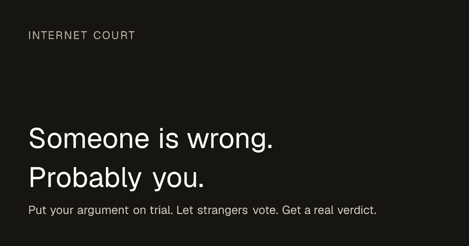 Internet Court screenshot 1
