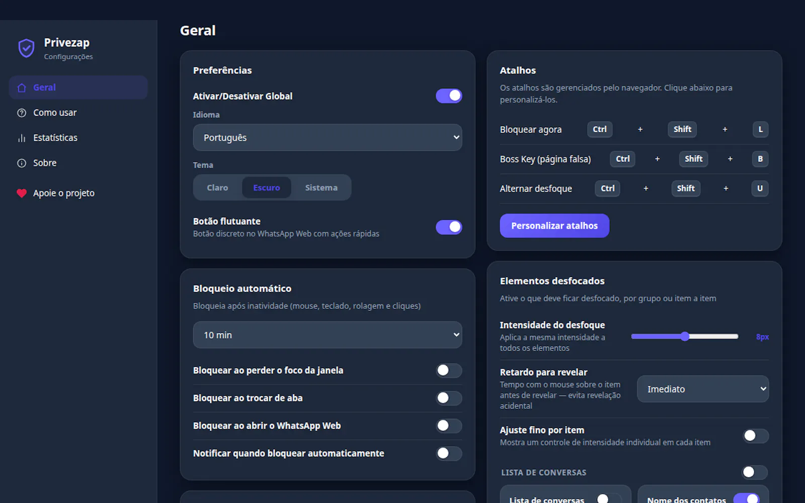 Privezap — Privacy for WhatsApp Web screenshot 5
