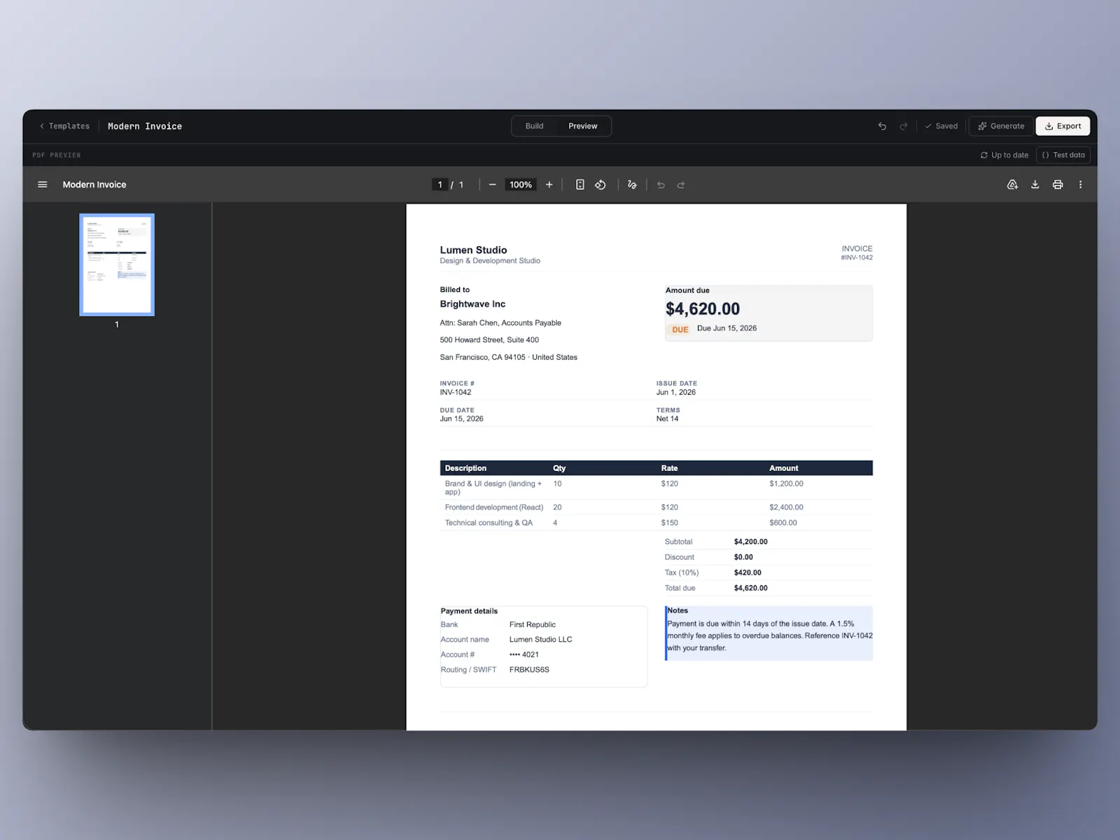 PDFx Builder screenshot 3