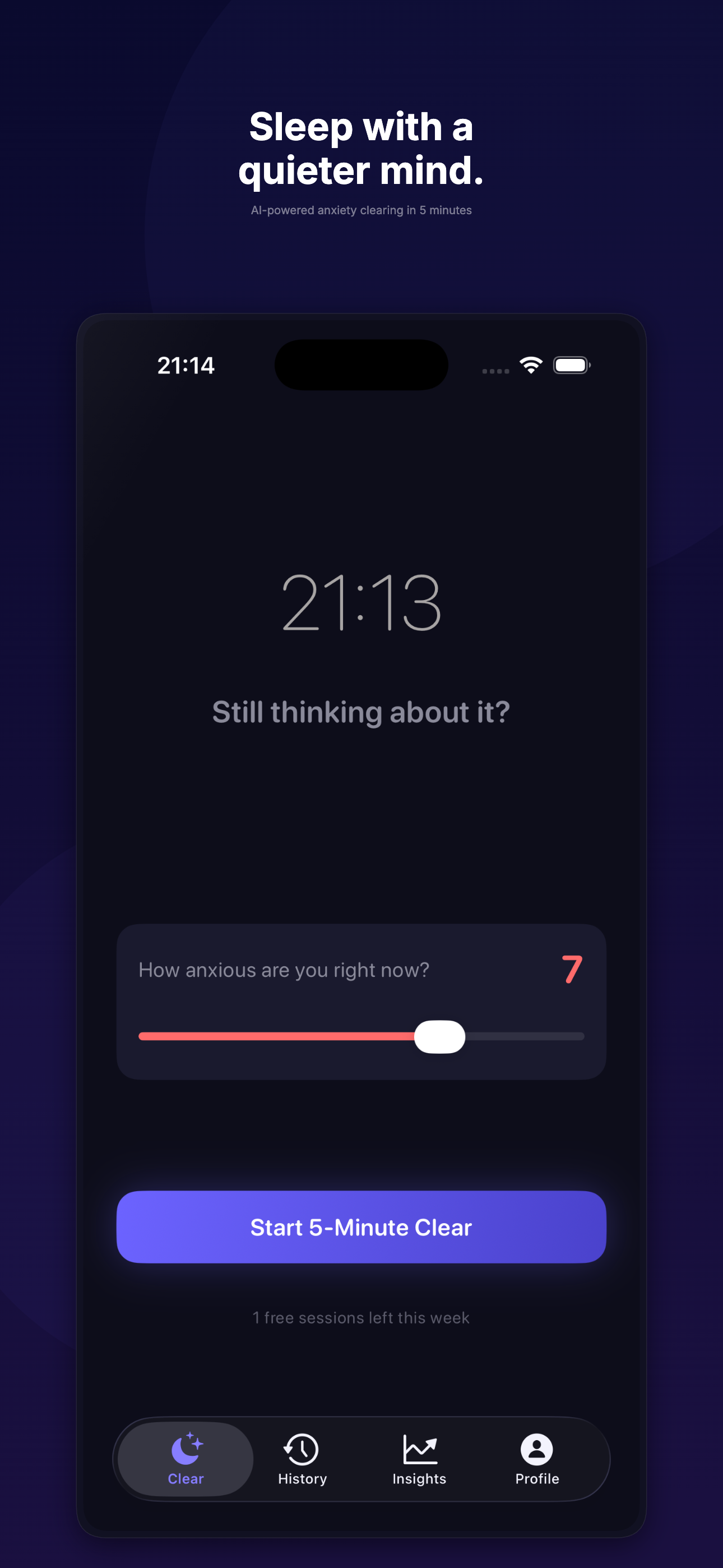 NightClear - Main product screenshot demonstrating key features and user interface