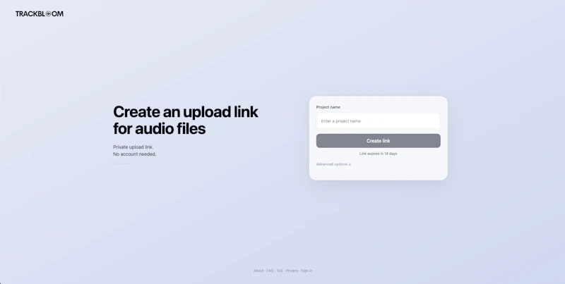 TrackBloom screenshot 2