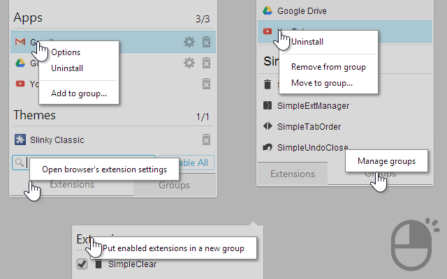 Simple Extension Manager for Chrome gallery image