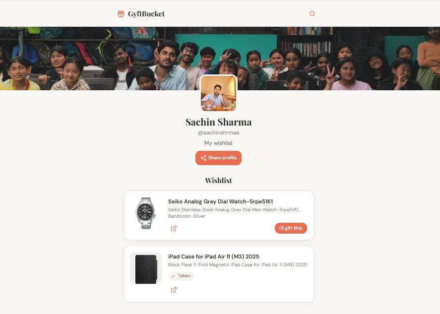 GyftBucket gallery image