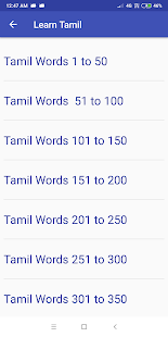 Learn Tamil through English Android App gallery image