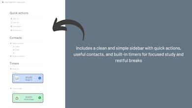 Study Mode BASIC: Study planner gallery image