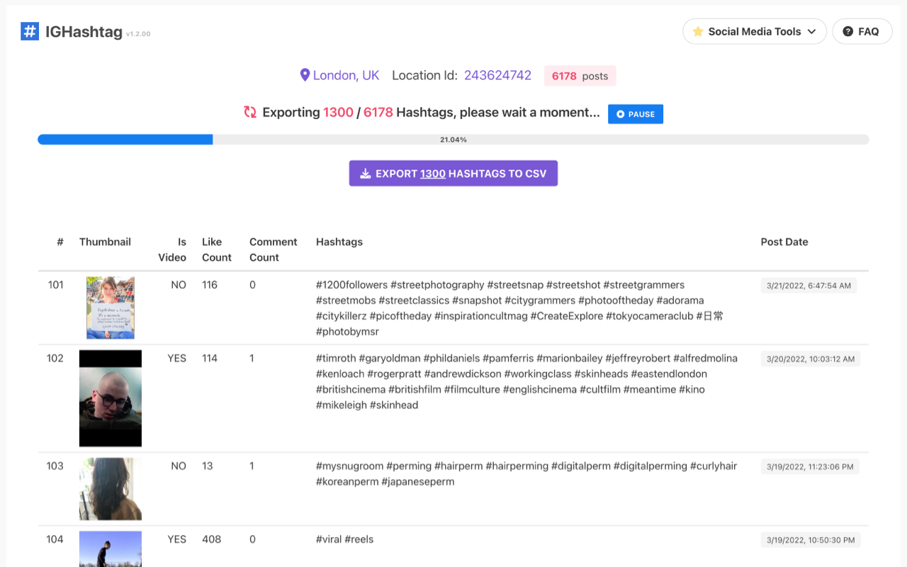 IGHashtag - Instagram Hashtags Scraper gallery image
