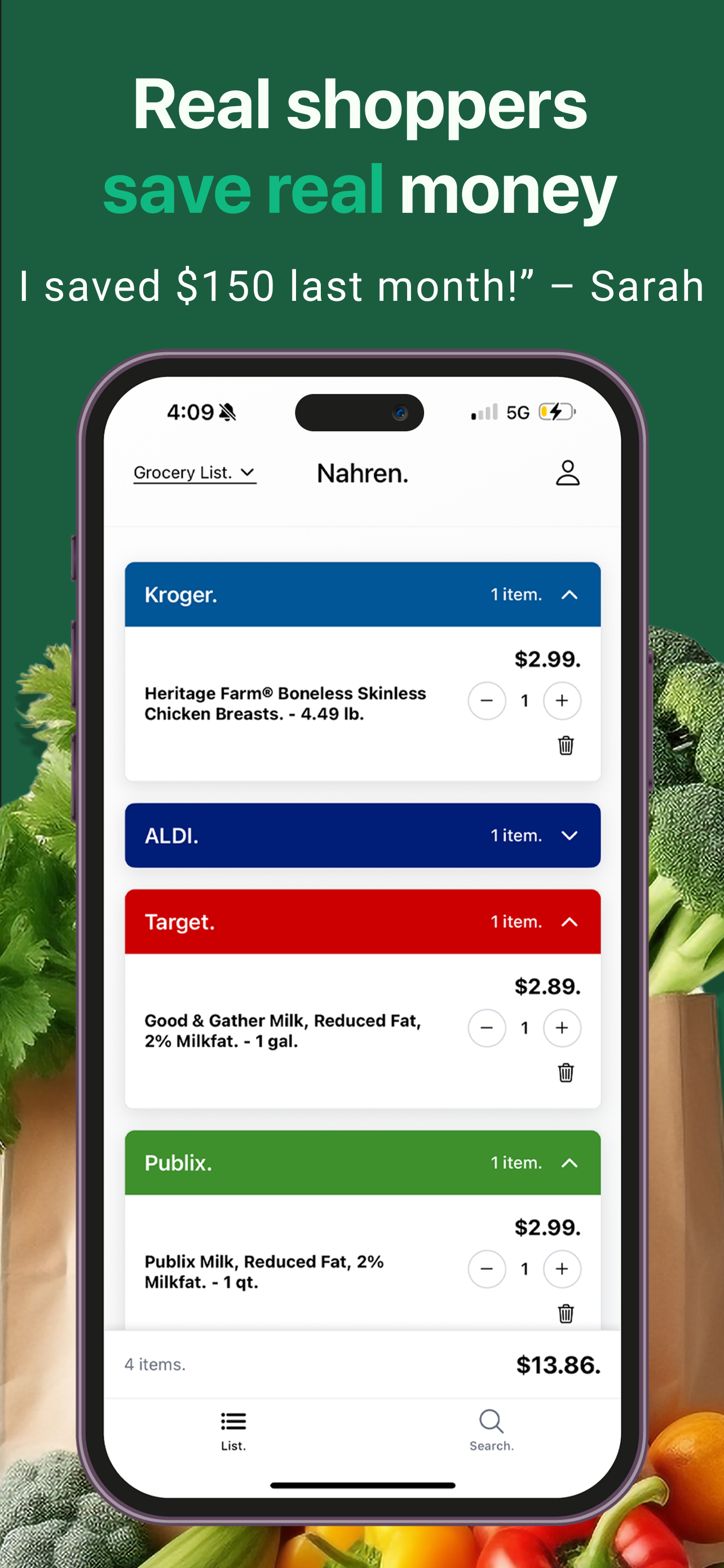 Каналы - Сравните цены на местные продукты, сэкономьте 25% в вашем списке. медиа 4