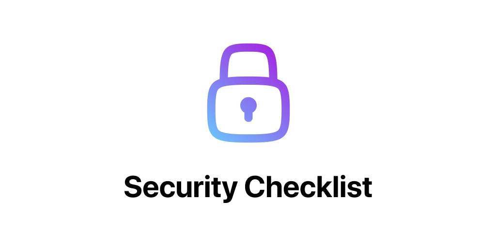 Security Checklist media 1