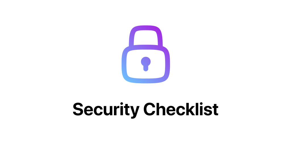 Security Checklist Image