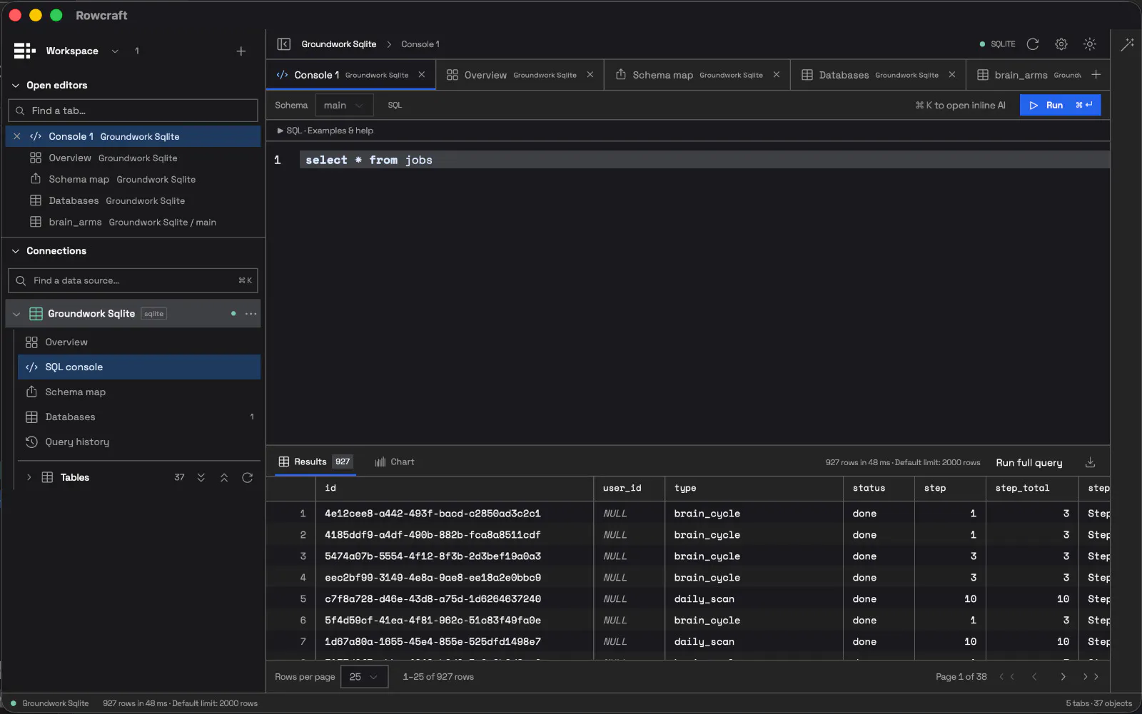 Rowcraft screenshot 1