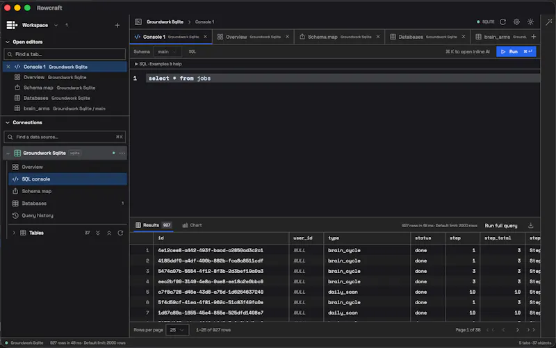 Rowcraft screenshot 1