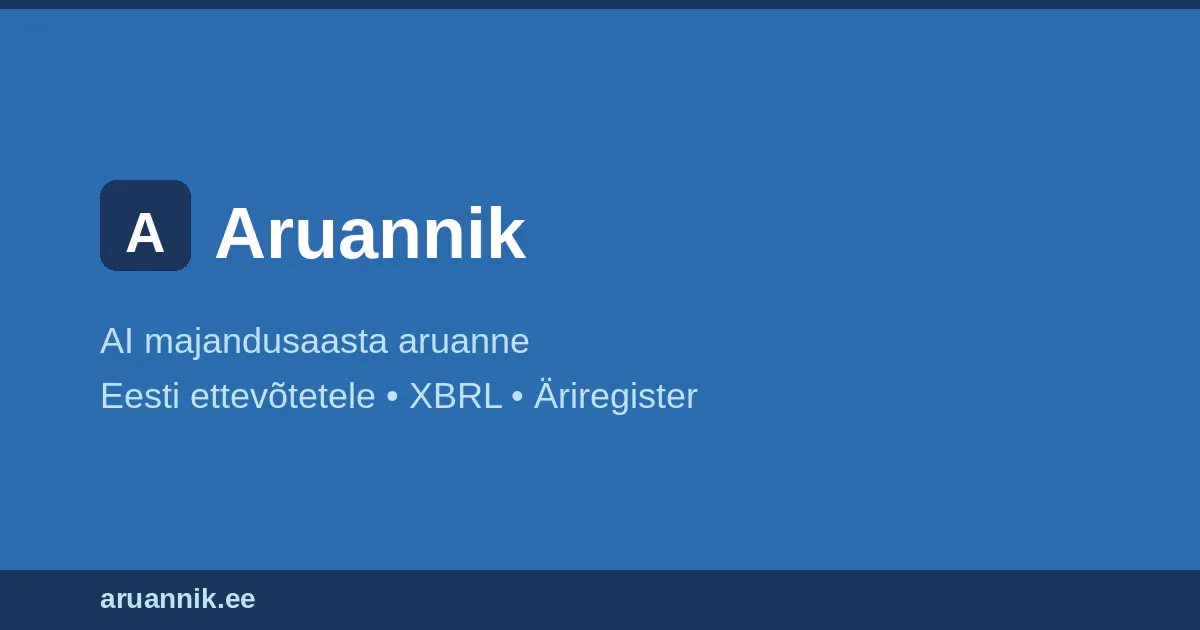 Aruannik 제품 배너