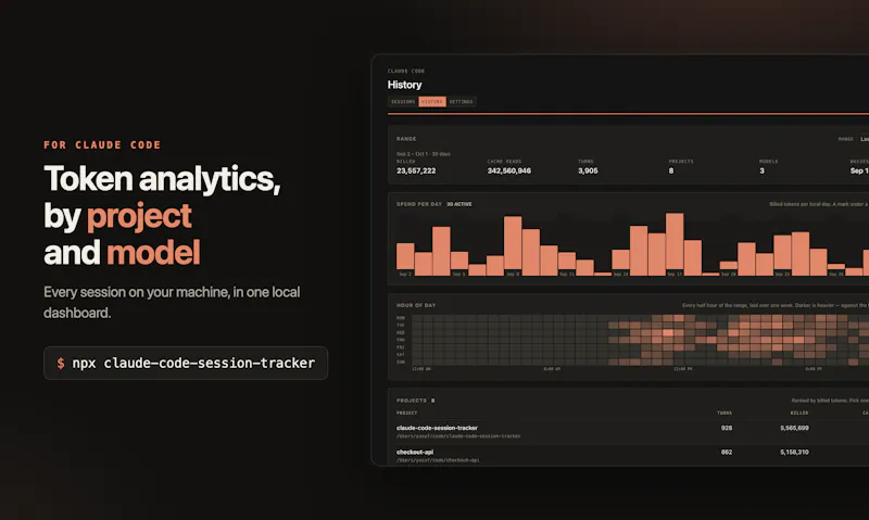 Claude Code Session Tracker screenshot 2