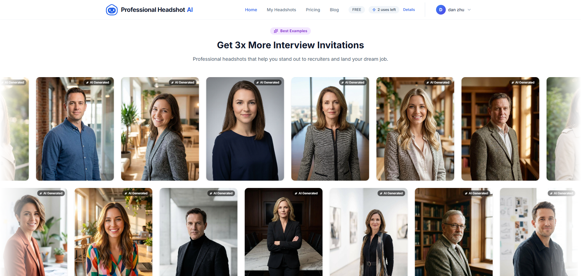 Professional Headshot AI gallery image