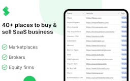 40+ places to buy & sell SaaS business media 1