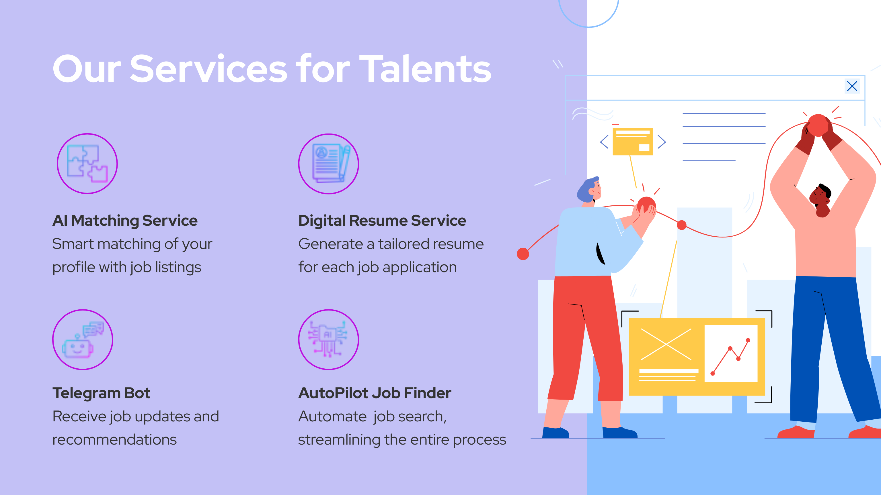 وسائط WorkFindme - مطابقة الوظائف الذكية وطيور الطيور للتجنيد 3