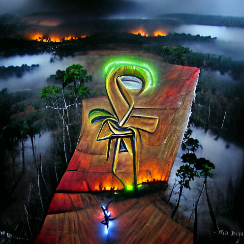 Pharaoh Ankh AI Generated Art media 4