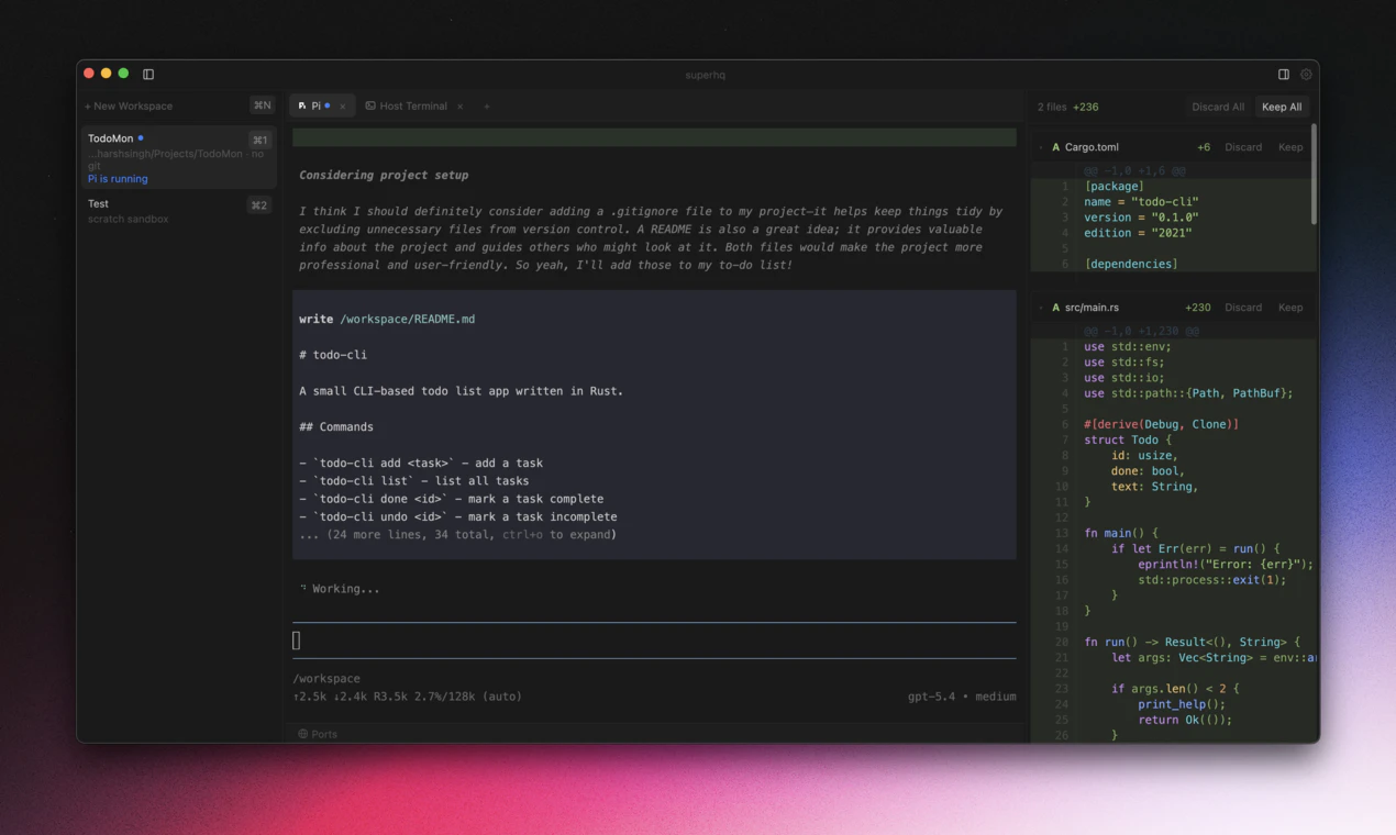 SuperHQ screenshot 2