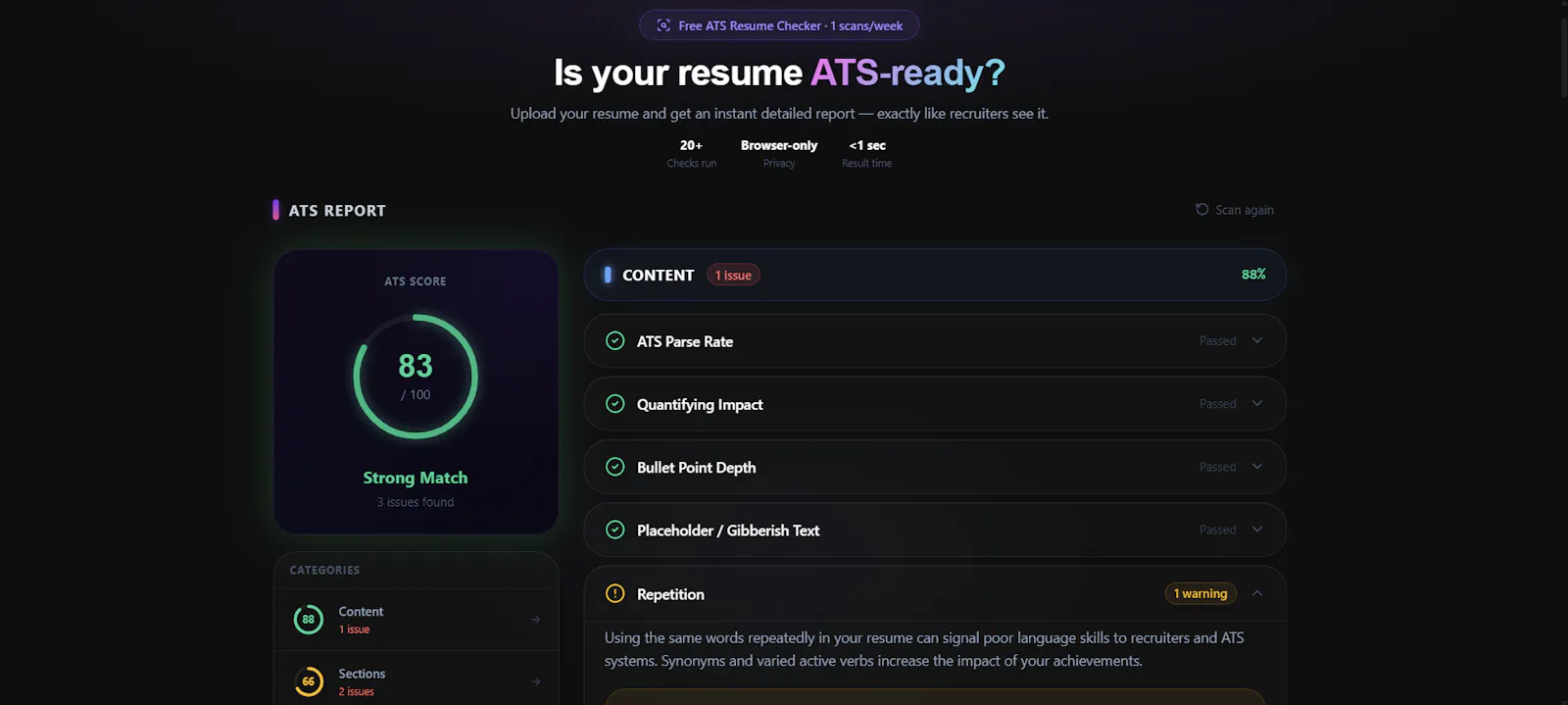 ATS Resume Craft screenshot 2