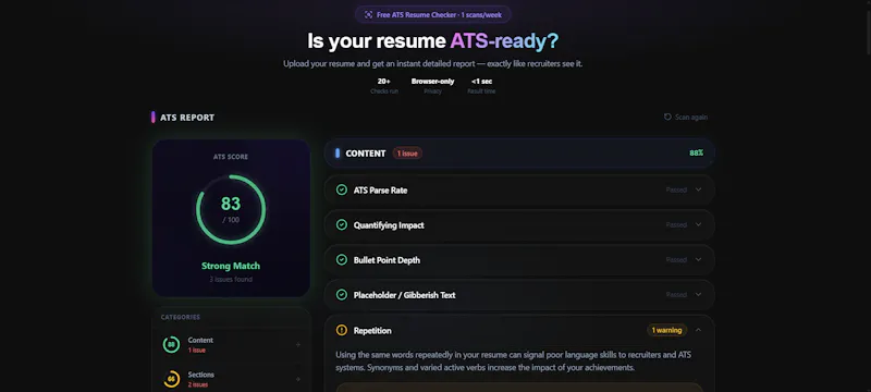 ATS Resume Craft screenshot 2