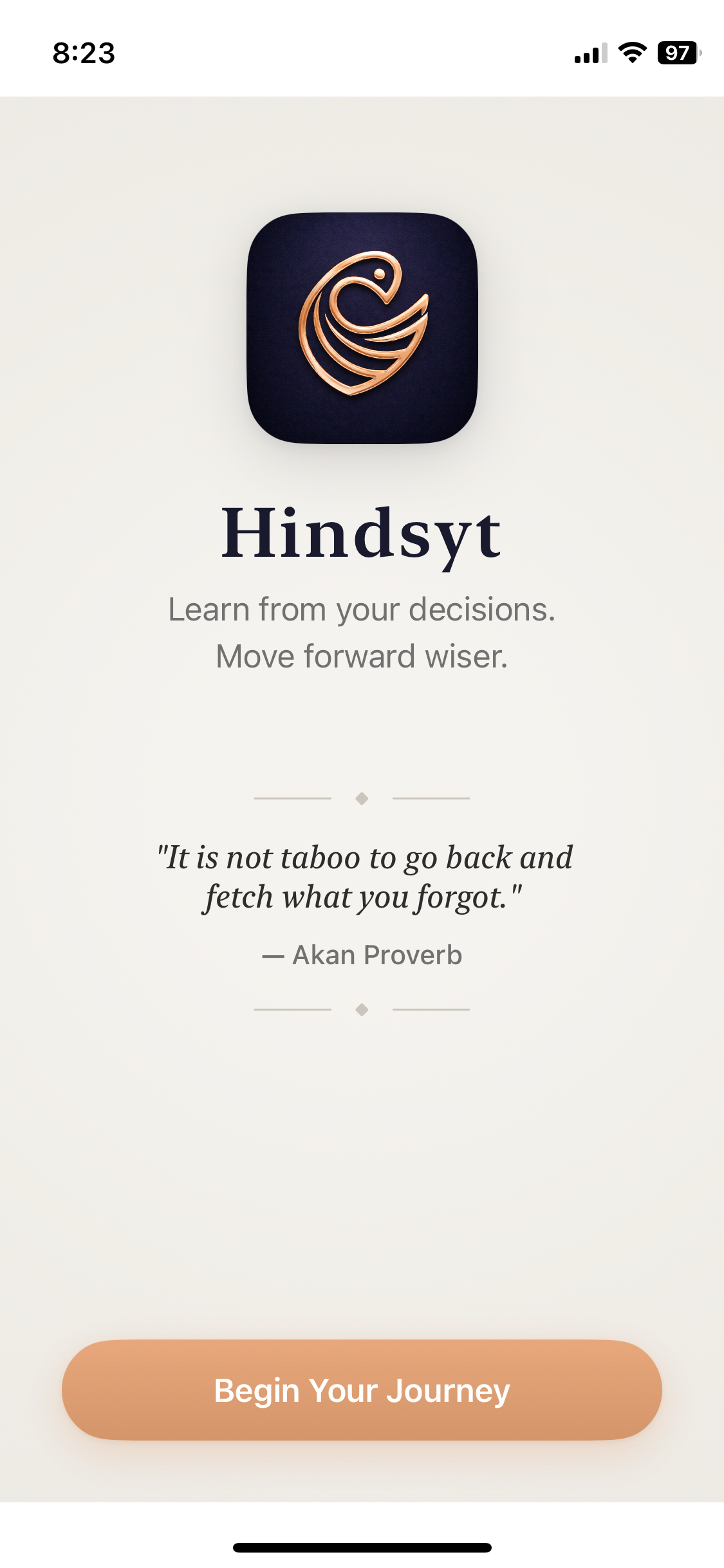 Hindsyt - Main product screenshot demonstrating key features and user interface