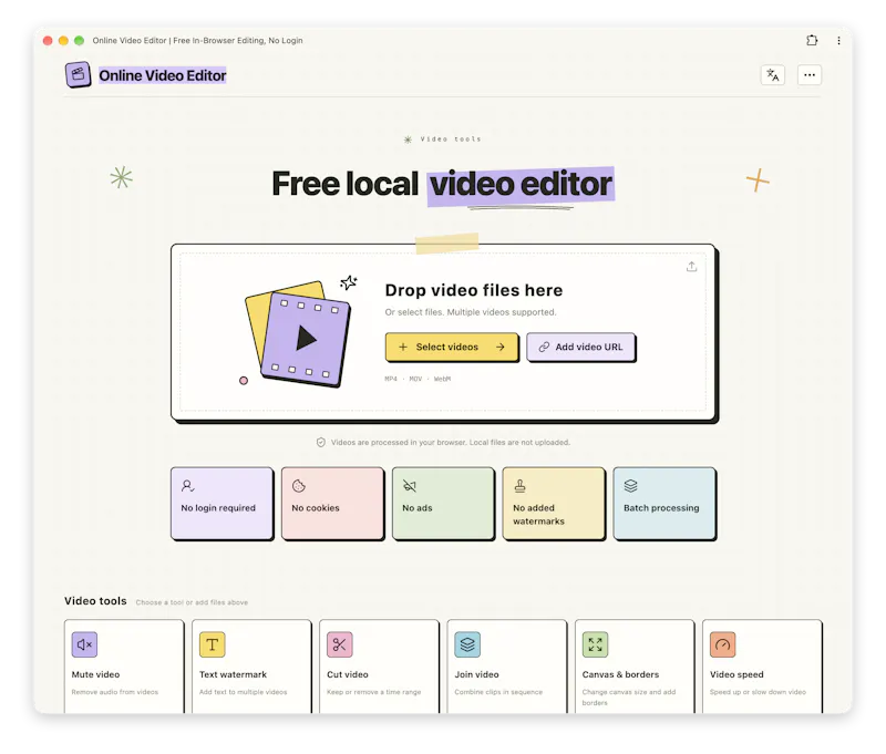 Online Video Editor screenshot 2